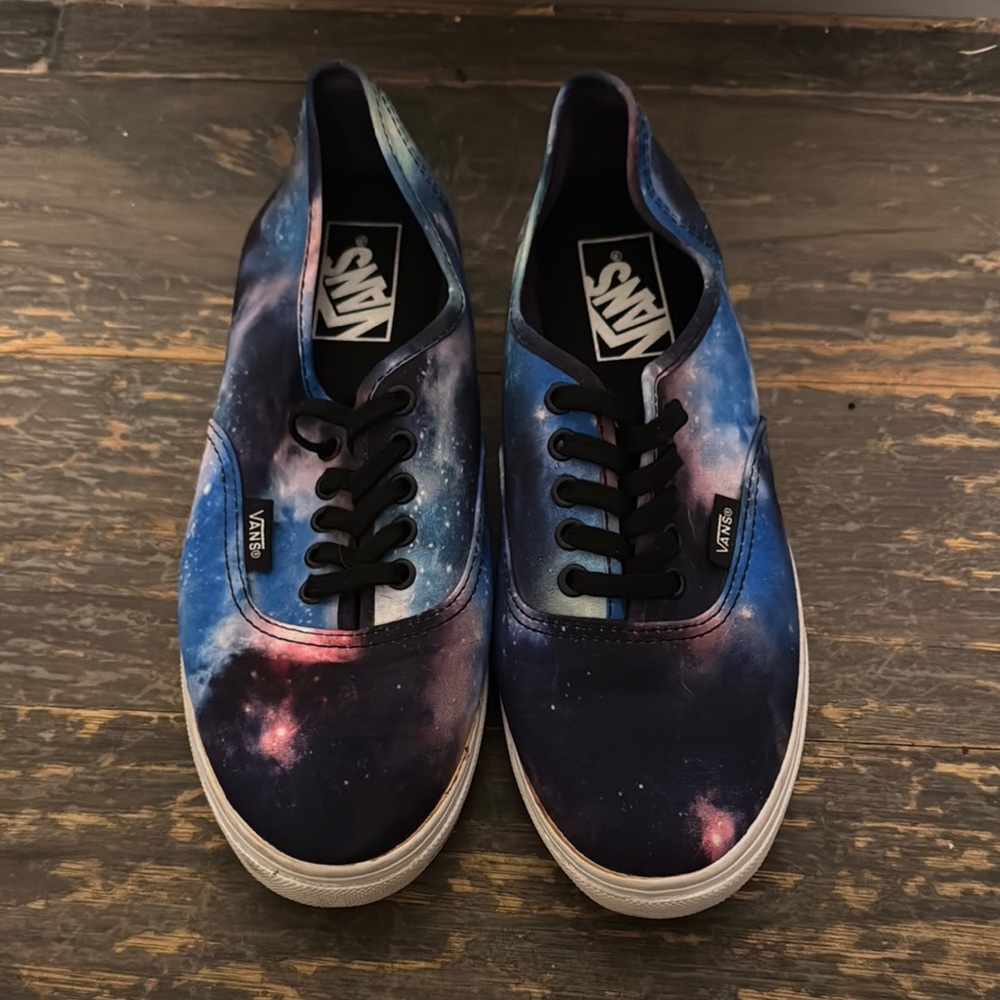Vans Blue and Pink Cosmic Sneakers